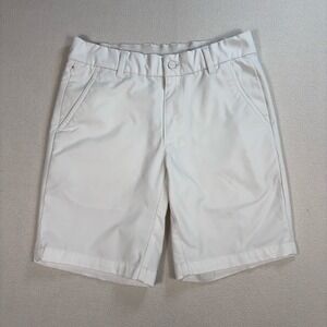 Good Good 8" Pure Sport Shorts Men's 28 White Logo Golf Performance *Stains*‎